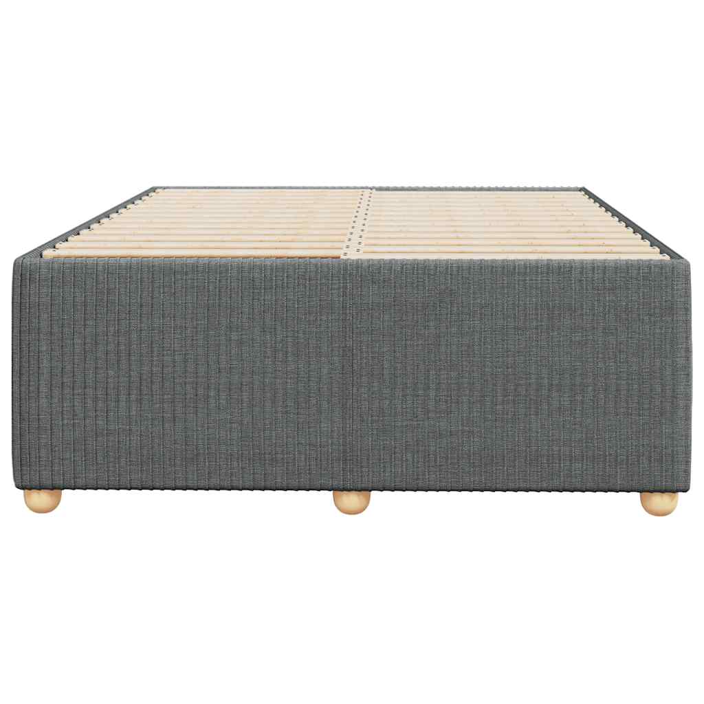 vidaXL Bedframe zonder matras 120x190 cm stof donkergrijs grijs, foto 4