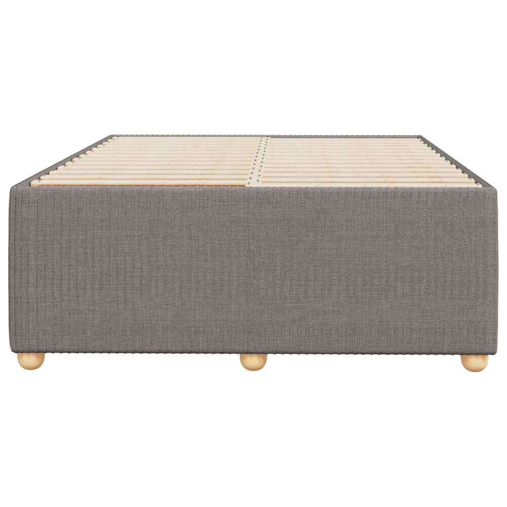 vidaXL Bedframe zonder matras 120x190 cm stof taupe, foto 4