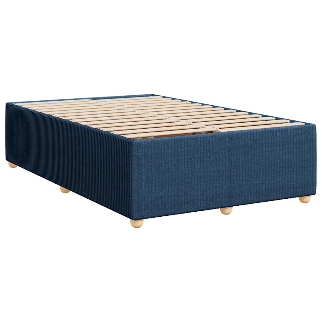 vidaXL Bedframe zonder matras 120x190 cm stof blauw afbeelding