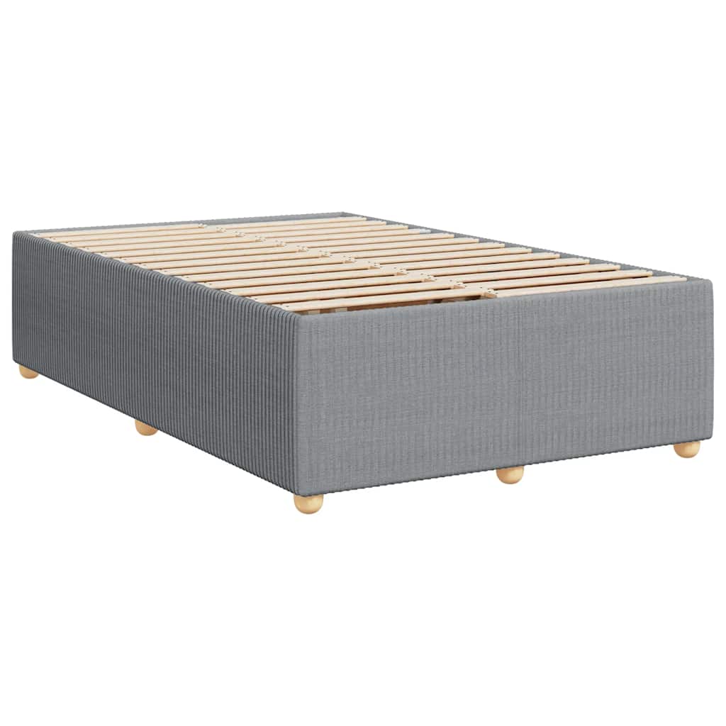 vidaXL Bedframe zonder matras 120x200 cm stof lichtgrijs grijs, foto 2
