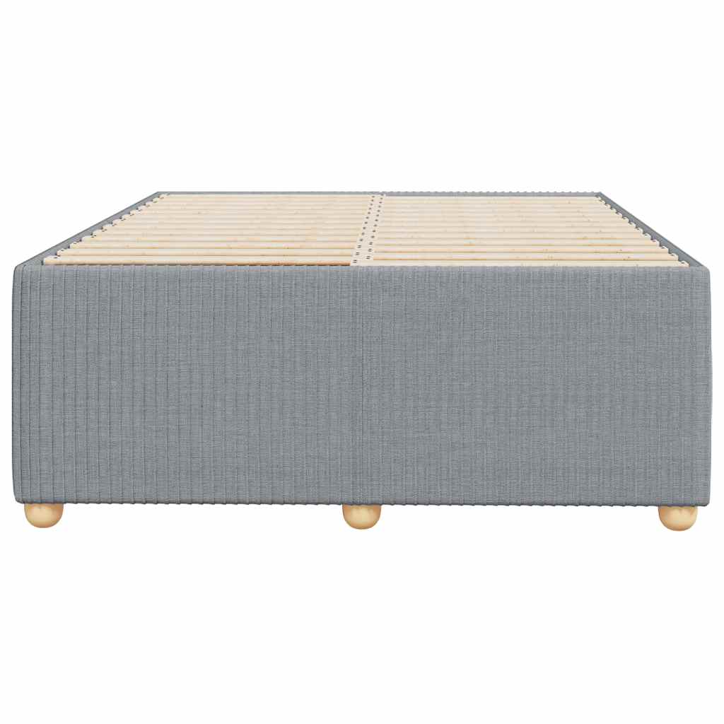 vidaXL Bedframe zonder matras 120x200 cm stof lichtgrijs grijs, foto 4