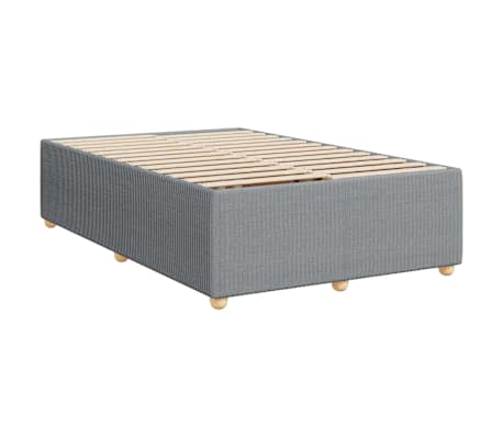 vidaXL Bedframe zonder matras 120x200 cm stof lichtgrijs