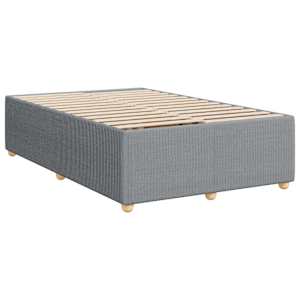 vidaXL Bedframe zonder matras 120x200 cm stof lichtgrijs