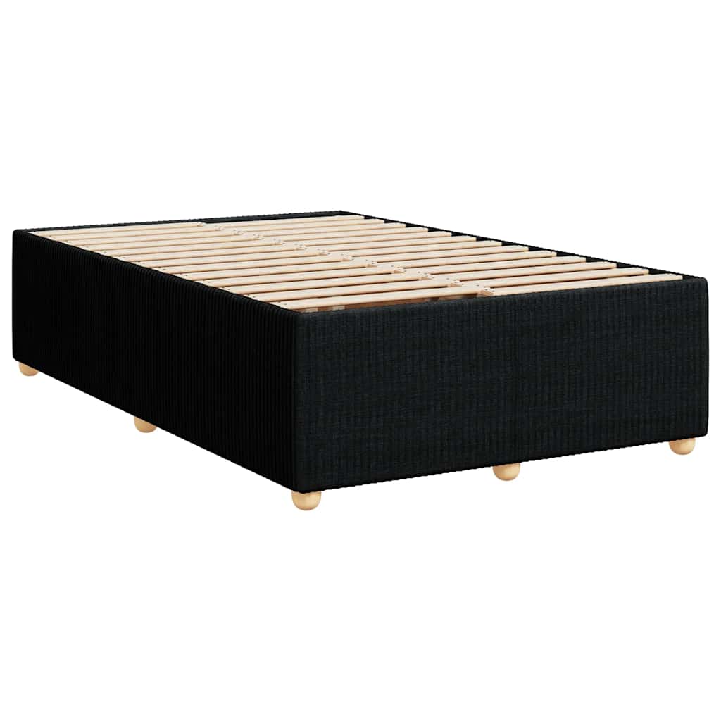 vidaXL Bedframe zonder matras 120x200 cm stof zwart afbeelding