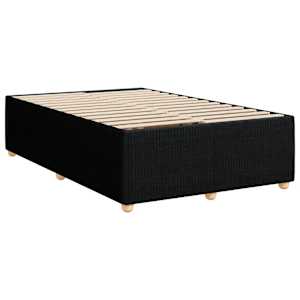 vidaXL Bedframe zonder matras 120x200 cm stof zwart