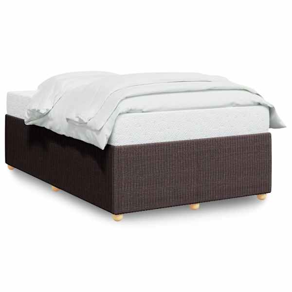 vidaXL voodiraam ilma madratsita Tumepruun 120x200 cm kangas