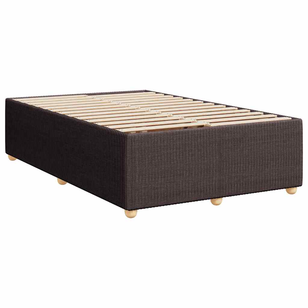 vidaXL Bedframe zonder matras 120x200 cm stof donkerbruin afbeelding