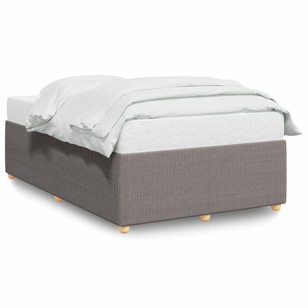 vidaXL Bedframe zonder matras 120x200 cm stof taupe, foto 3