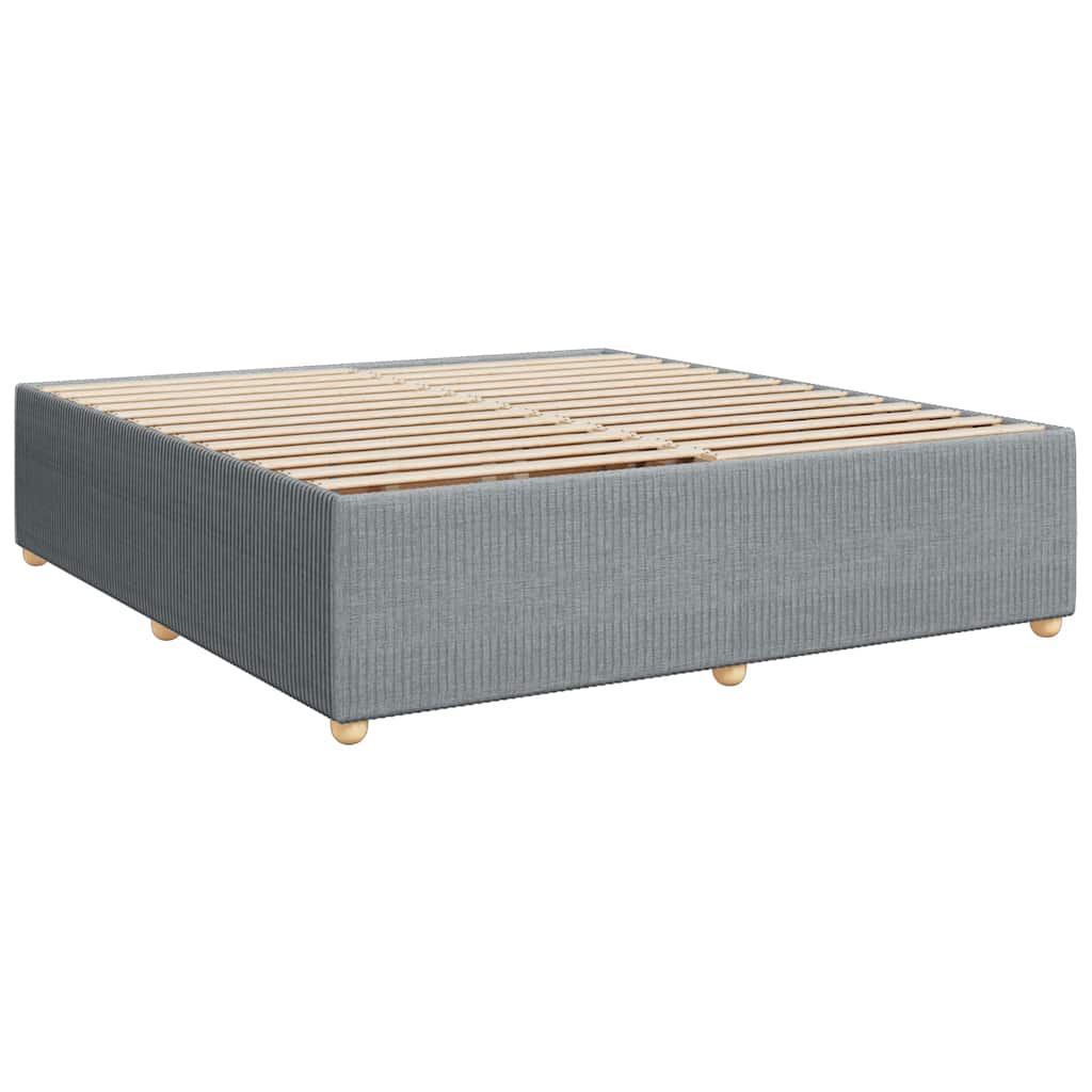 vidaXL Bedframe zonder matras stof lichtgrijs 180x200 cm afbeelding
