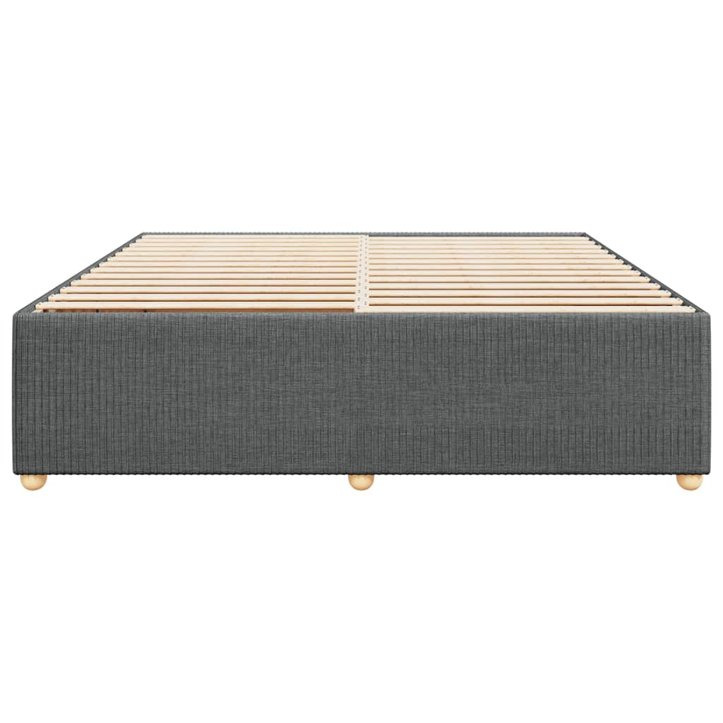 vidaXL Bedframe zonder matras stof donkergrijs 180x200 cm grijs, foto 4