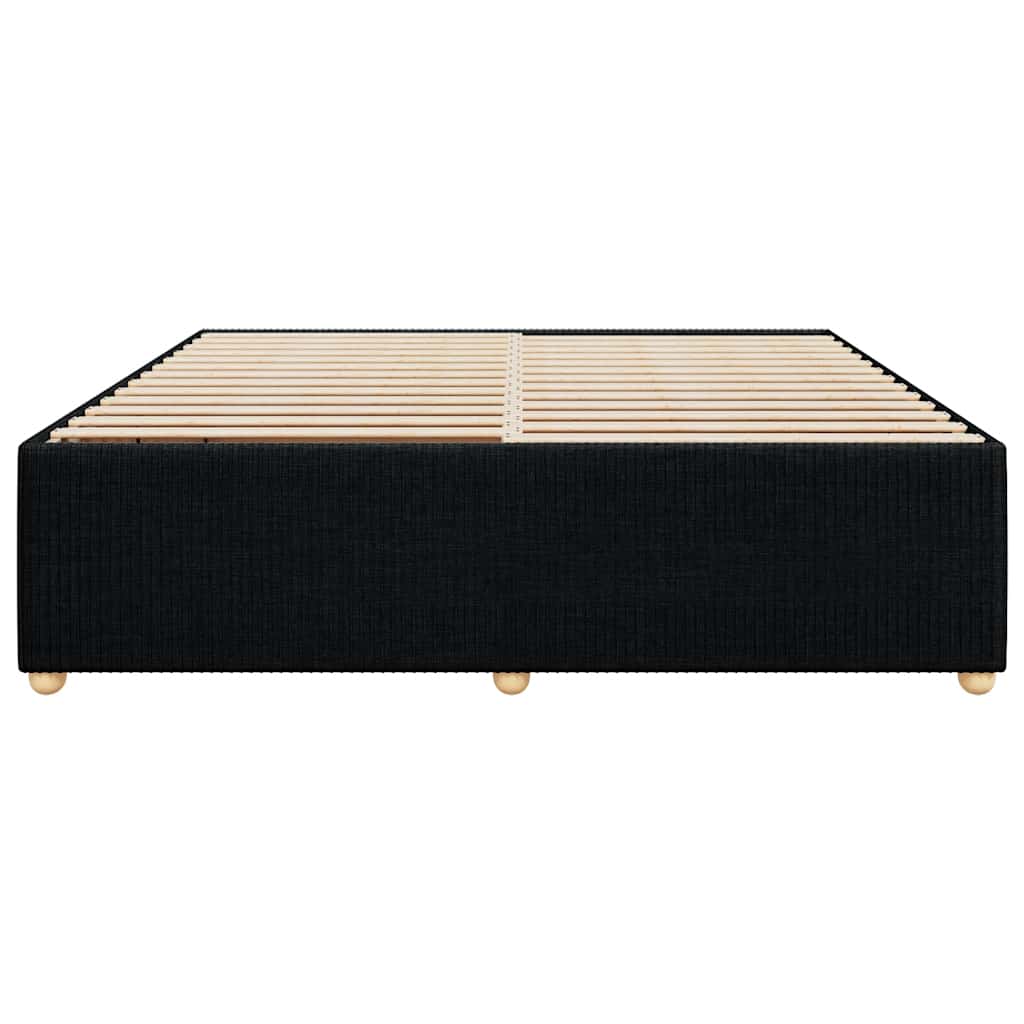 vidaXL Bedframe zonder matras stof zwart 180x200 cm, foto 4