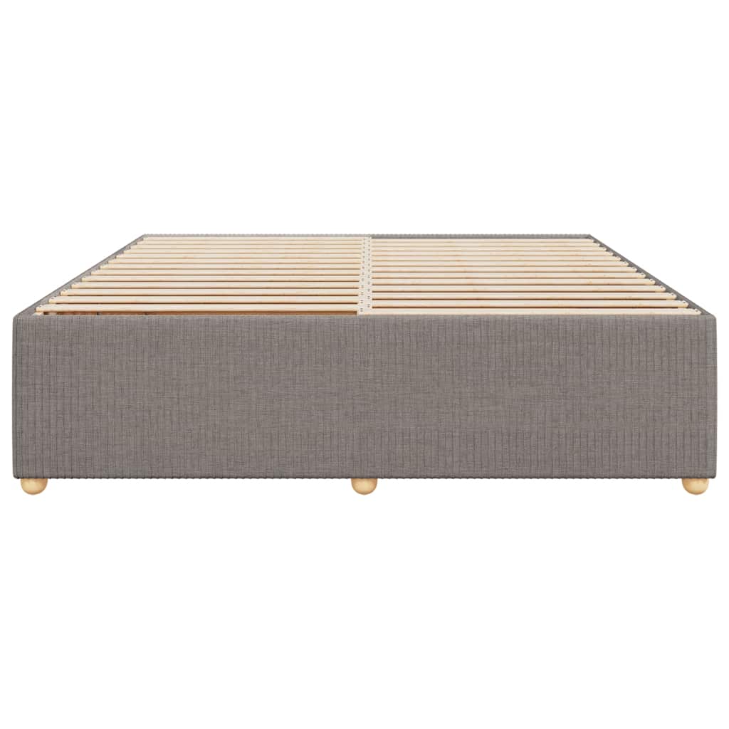 vidaXL Bedframe zonder matras stof taupe 180x200 cm, foto 4