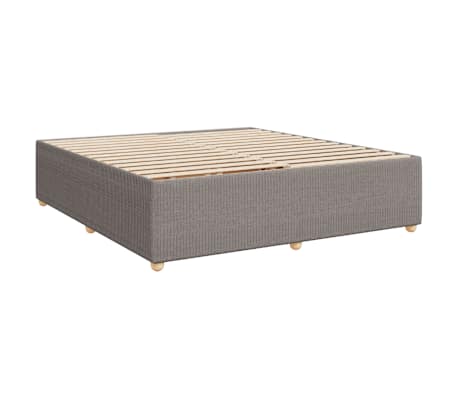 vidaXL Σκελετός Κρεβατιού Χωρίς Στρώμα Taupe 180x200 εκ. Υφασμάτινο