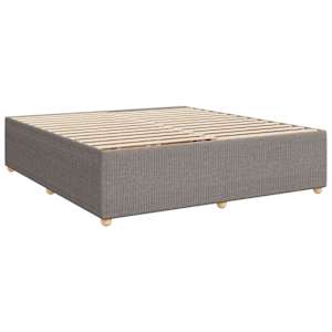 vidaXL Σκελετός Κρεβατιού Χωρίς Στρώμα Taupe 180x200 εκ. Υφασμάτινο