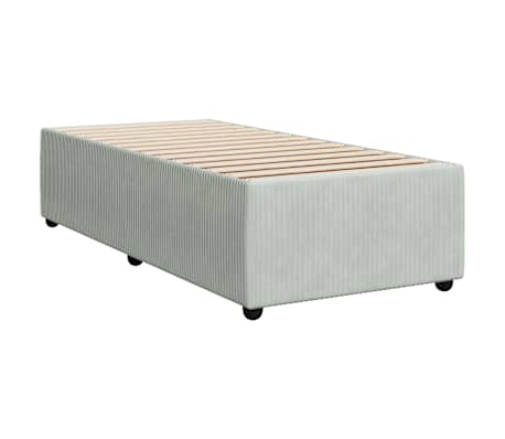 vidaXL Cadru de pat fără saltea, gri deschis, 80x200 cm, catifea