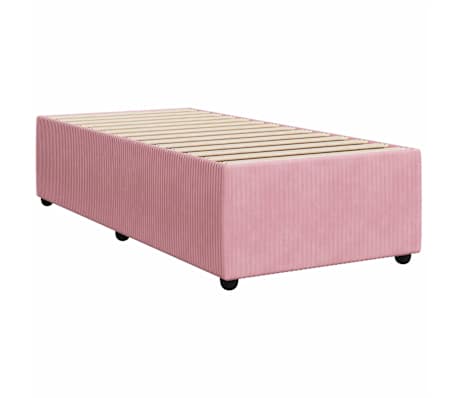 vidaXL Bed Frame without Mattress Pink 80x200 cm Velvet