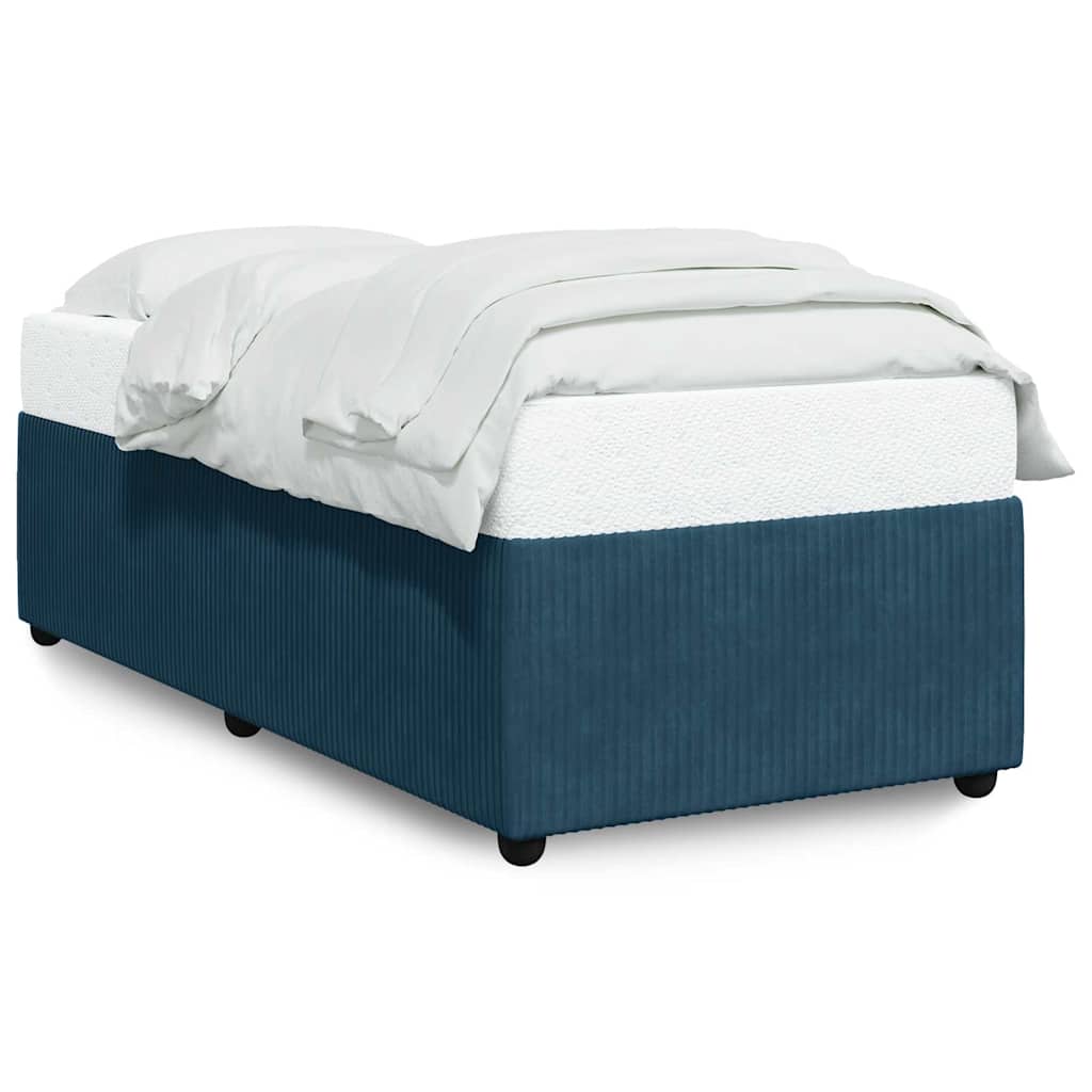 vidaXL Bedframe fluweel blauw 90x200 cm, foto 3