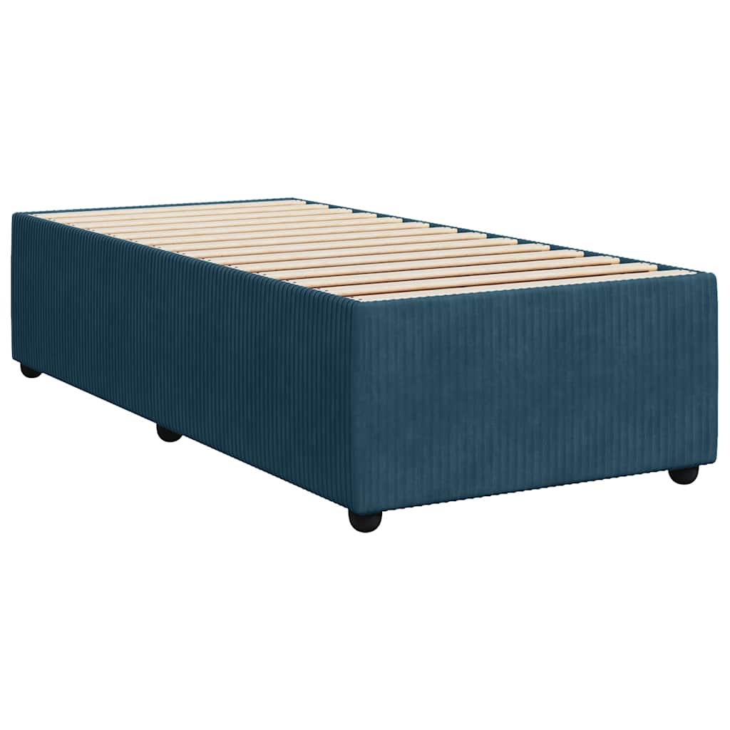 vidaXL Bedframe fluweel blauw 90x200 cm, foto 2