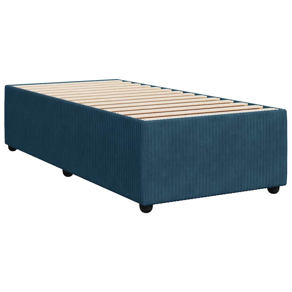vidaXL Bedframe fluweel blauw 100x200 cm, foto 2