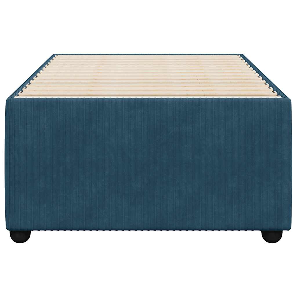vidaXL Bedframe fluweel blauw 100x200 cm, foto 4