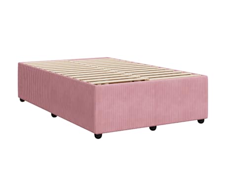 vidaXL Bed Frame without Mattress Pink 120x200 cm Velvet