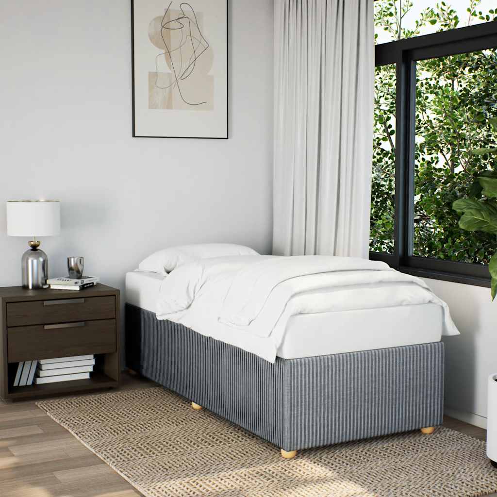 Bed Frame Upholstered Box Spring Base Bedroom Furniture Fabric vidaXL