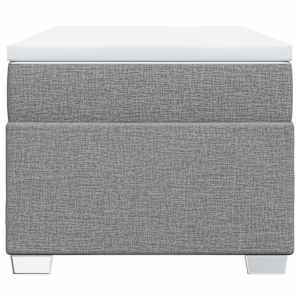 Box spring postel s matrací světle šedá 80 x 200 cm textil - obrázek 4