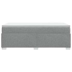 Box spring postel s matrací světle šedá 80 x 200 cm textil - obrázek 8