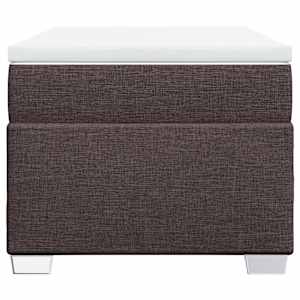 Box spring postel s matrací tmavě hnědá 80x200 cm textil - obrázek 4