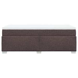 Box spring postel s matrací tmavě hnědá 80x200 cm textil - obrázek 8