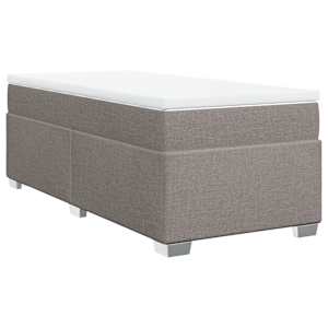 Box spring postel s matrací taupe 80x200 cm textil - obrázek 2