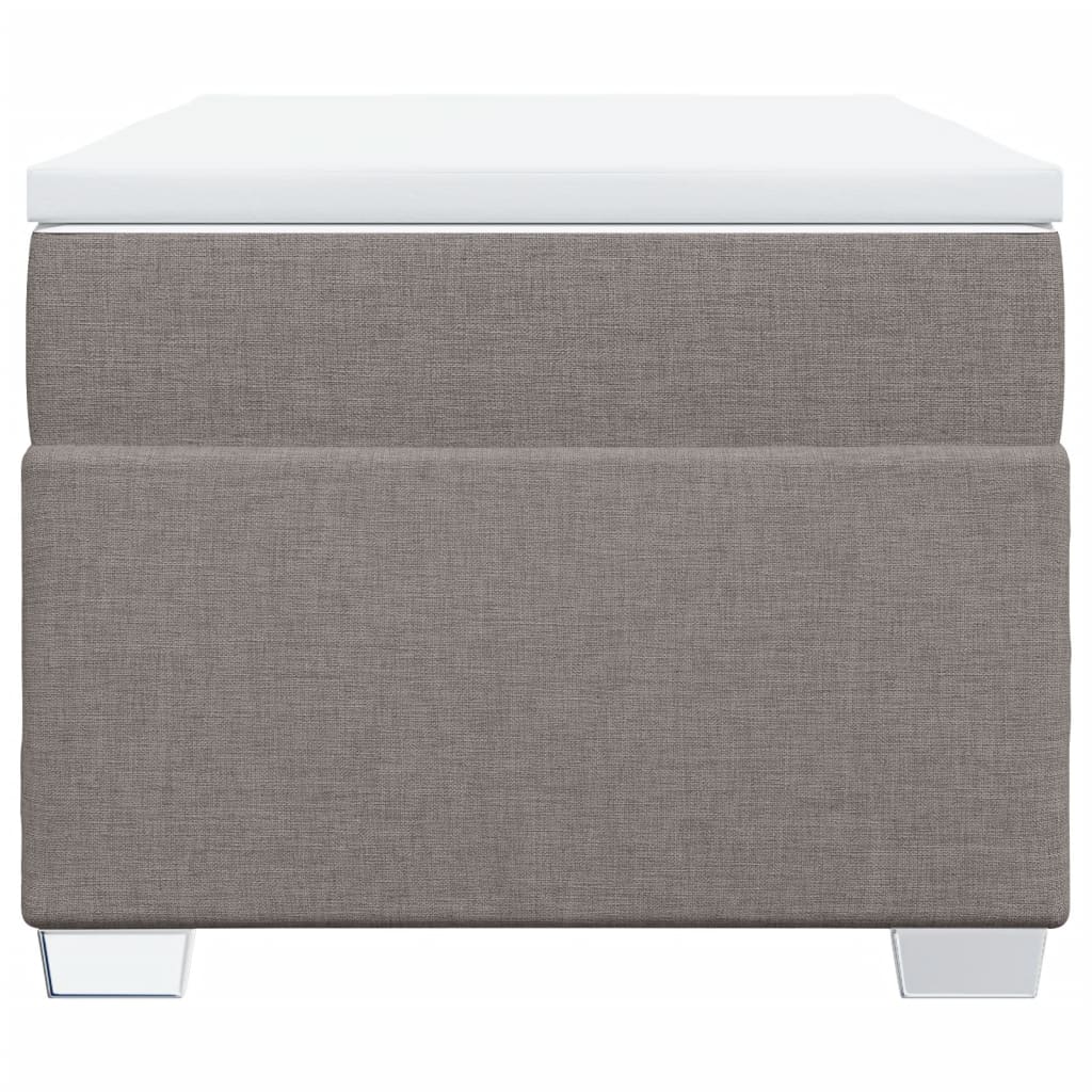 vidaXL Boxspring met matras stof taupe 80x200 cm, foto 4