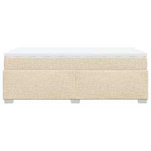 Box spring postel s matrací krémová 80 x 200 cm textil - obrázek 8