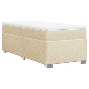 Box spring postel s matrací krémová 80 x 200 cm textil - obrázek 9
