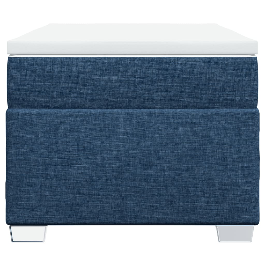 vidaXL Boxspring met matras stof blauw 80x200 cm, foto 4