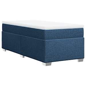 Box spring postel s matrací modrá 80x200 cm textil - obrázek 9