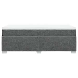 Box spring postel s matrací tmavě šedá 90x190 cm textil - obrázek 8
