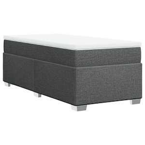 Box spring postel s matrací tmavě šedá 90x190 cm textil - obrázek 9