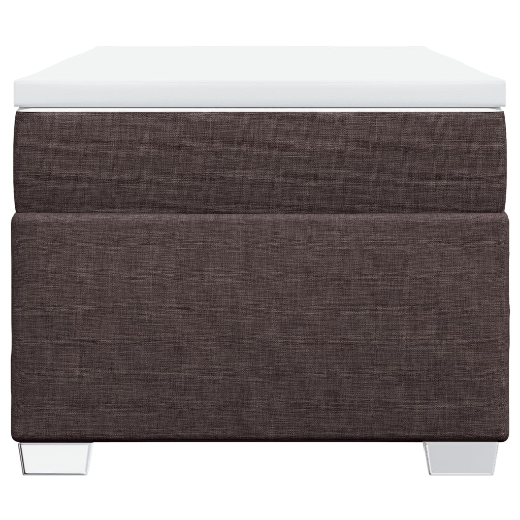 vidaXL Boxspring met matras stof donkerbruin 90x190 cm bruin, foto 4