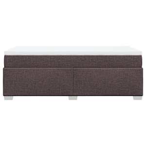 Box spring postel s matrací tmavě hnědá 90x190 cm textil - obrázek 8