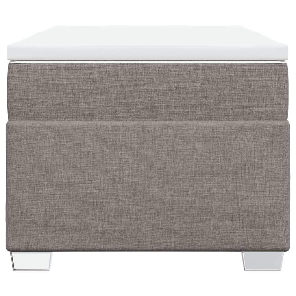 vidaXL Boxspring met matras stof taupe 90x190 cm, foto 4
