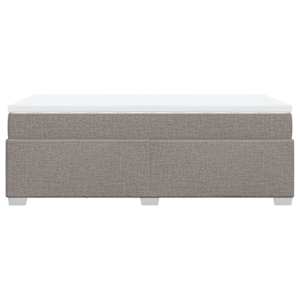 Box spring postel s matrací taupe 90x190 cm textil - obrázek 8