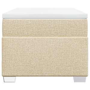 Box spring postel s matrací krémová 90x190 cm textil - obrázek 4