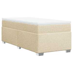 Box spring postel s matrací krémová 90x190 cm textil - obrázek 9