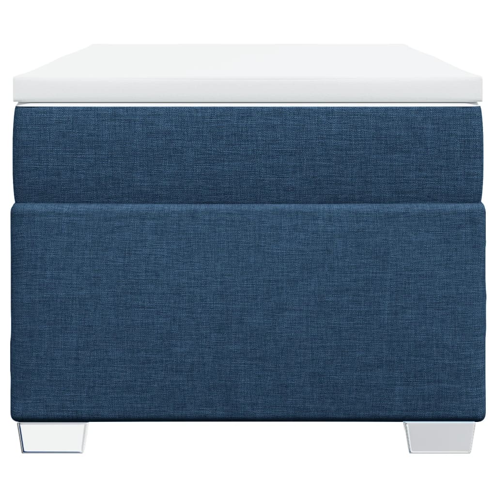 vidaXL Boxspring met matras stof blauw 90x190 cm, foto 4
