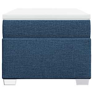 Box spring postel s matrací modrá 90x190 cm textil - obrázek 4