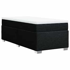 Box spring postel s matrací černá 90x200 cm textil - obrázek 9