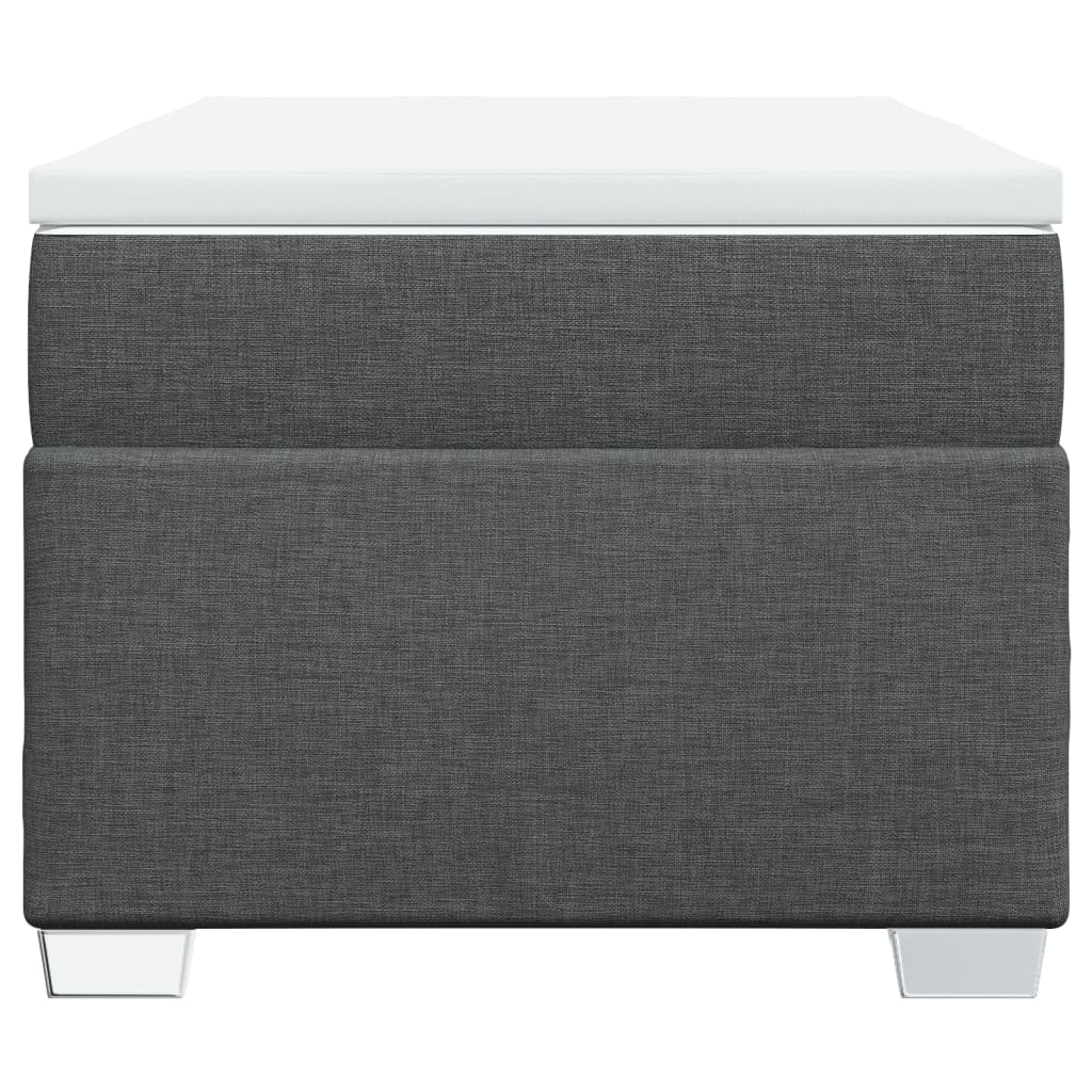 vidaXL Boxspring met matras stof donkergrijs 100x200 cm grijs, foto 4