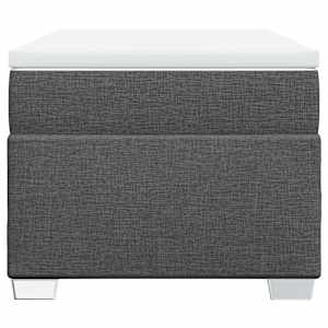 Box spring postel s matrací tmavě šedá 100 x 200 cm textil - obrázek 4