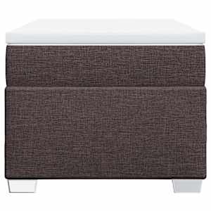 Box spring postel s matrací tmavě hnědá 100 x 200 cm textil - obrázek 4